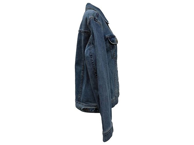 Apc Chaqueta abotonada A.P.C. con bolsillos en el pecho en denim azul - vista 2