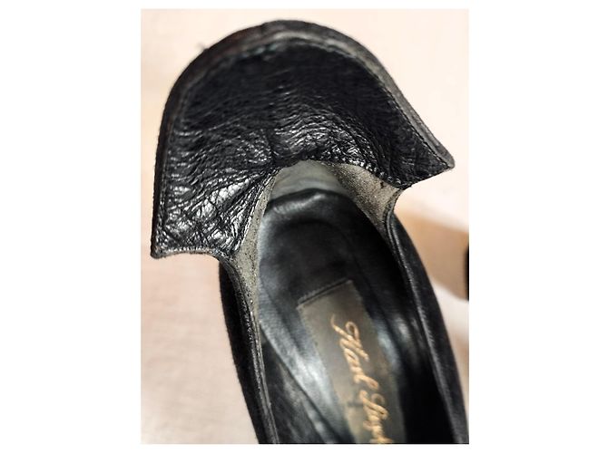 Karl Lagerfeld Décolleté in Pelle Nero - vista 3