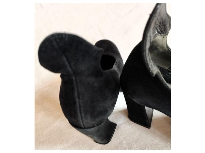 Karl Lagerfeld Décolleté in Pelle Nero - vista 8