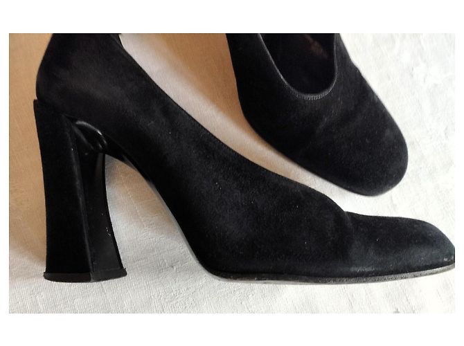 Karl Lagerfeld Décolleté in Pelle Nero - vista 9