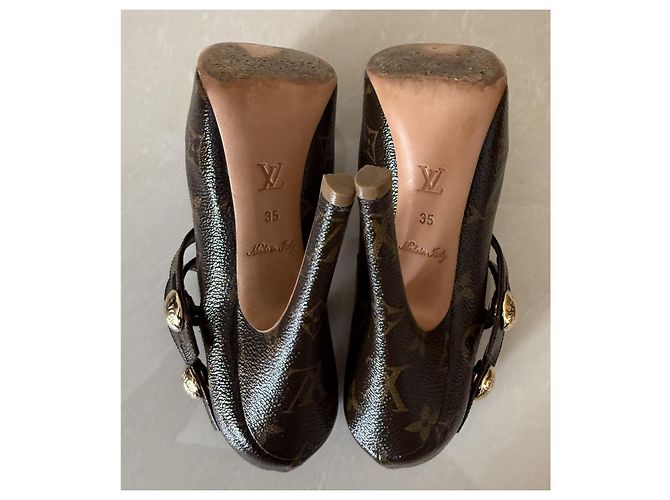 Louis Vuitton Leder High Heels Braun Größe 36 - Ansicht 12