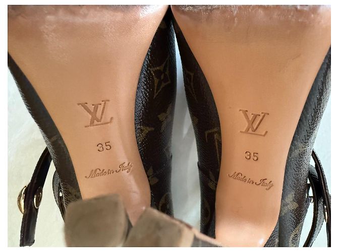 Louis Vuitton Leder High Heels Braun Größe 36 - Ansicht 13