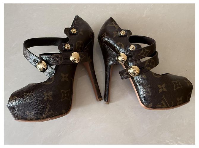 Louis Vuitton Leder High Heels Braun Größe 36 - Ansicht 7