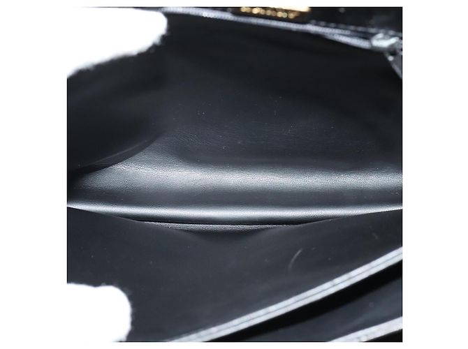 BALLY Borsa a Spalla in Pelle Trapuntata con Catena Nera Oro Auth BA4040 Nero D'oro - vista 17