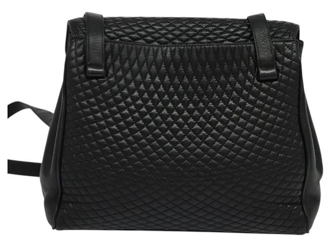 BALLY Borsa a Spalla in Pelle Trapuntata con Catena Nera Oro Auth BA4040 Nero D'oro - vista 3