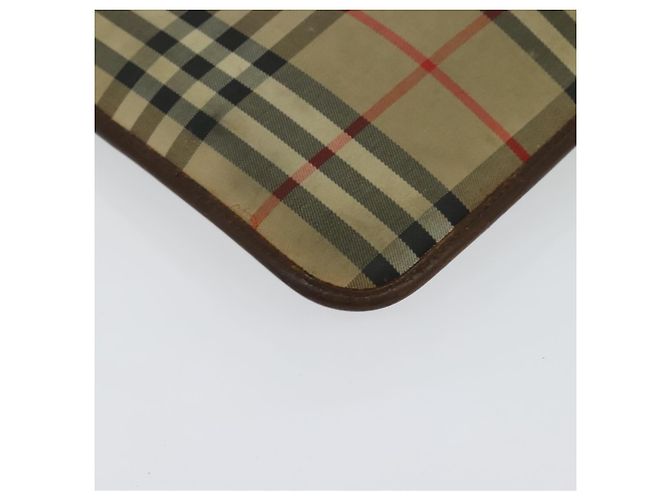 Autre Marque Burberrys Nova Check Clutch Bag aus Canvas Beige Auth bs28158 - Ansicht 10