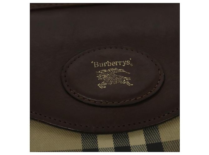 Autre Marque Burberrys Nova Check Clutch Bag aus Canvas Beige Auth bs28158 - Ansicht 12