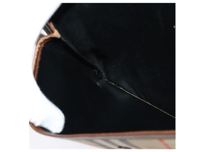 Autre Marque Burberrys Nova Check Clutch Bag aus Canvas Beige Auth bs28158 - Ansicht 16