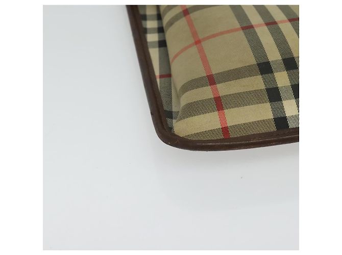 Autre Marque Burberrys Nova Check Clutch Bag aus Canvas Beige Auth bs28158 - Ansicht 8