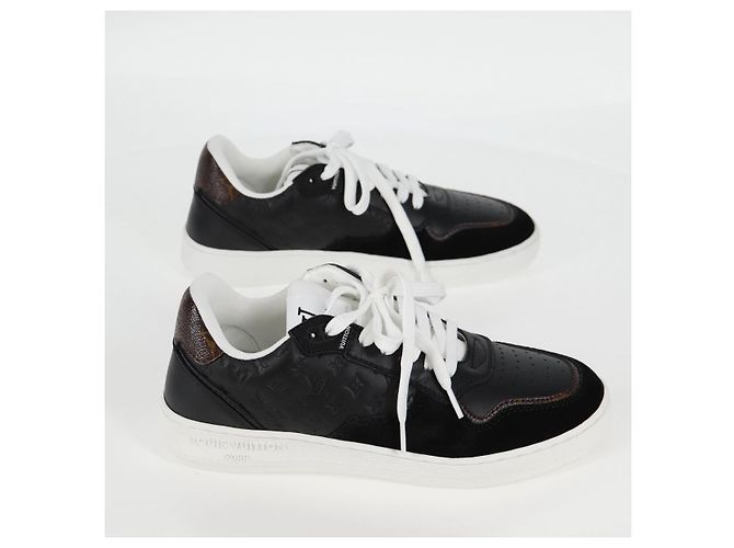 Louis Vuitton Sneakers LV Stadium Monogram Nero 1ACUJ7 LV Auth BA4249M - vista 3