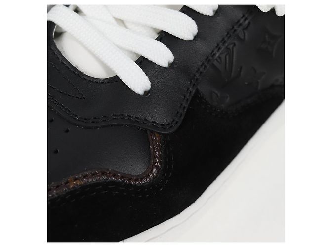 Louis Vuitton Sneakers LV Stadium Monogram Nero 1ACUJ7 LV Auth BA4249M - vista 9