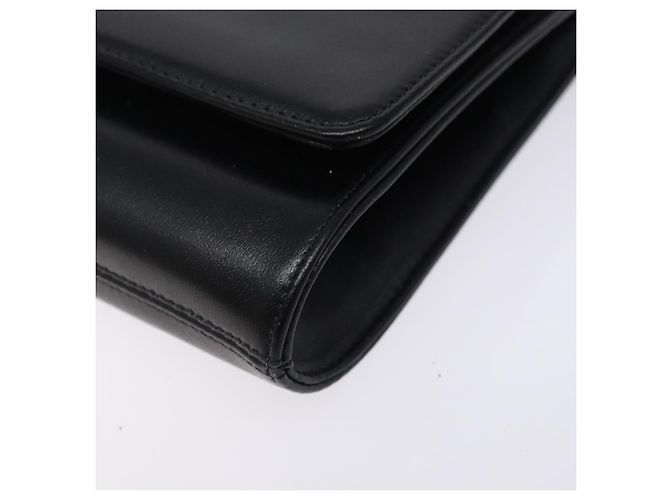 Bolsa de Ombro GIVENCHY em Couro Preto e Ouro Auth bs28141 Dourado - vista 10