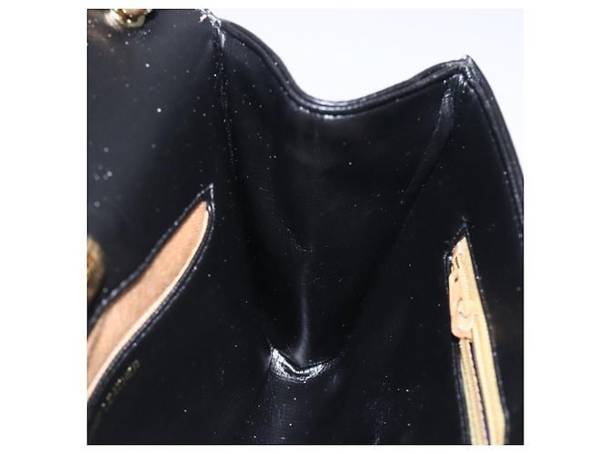 Bolsa de Ombro GIVENCHY em Couro Preto e Ouro Auth bs28141 Dourado - vista 18