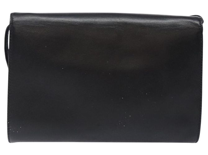 Bolsa de Ombro GIVENCHY em Couro Preto e Ouro Auth bs28141 Dourado - vista 3