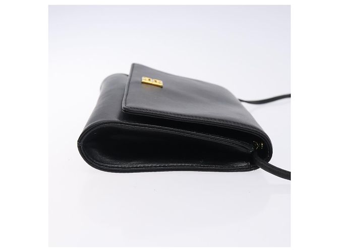 Bolsa de Ombro GIVENCHY em Couro Preto e Ouro Auth bs28141 Dourado - vista 4