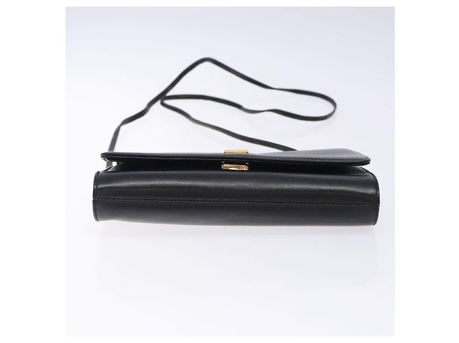 Bolsa de Ombro GIVENCHY em Couro Preto e Ouro Auth bs28141 Dourado - vista 9