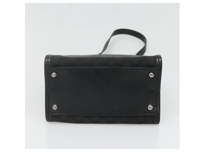 Borsa a Spalla GG Canvas Gucci Nera Argento 110292 Auth ki5866 Nero - vista 9