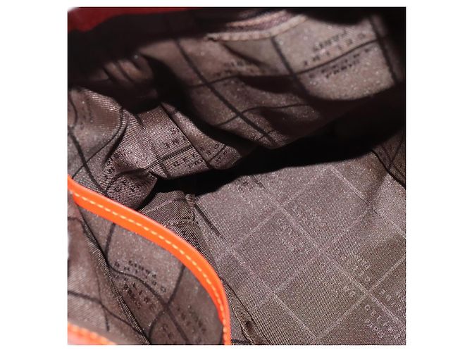 Céline CELINE Schultertasche aus Canvas Orange Silber Authentisch sw1304 - Ansicht 11