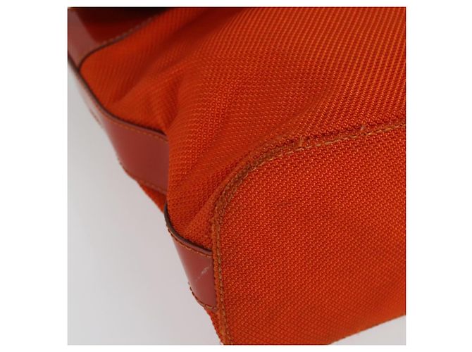 Céline CELINE Schultertasche aus Canvas Orange Silber Authentisch sw1304 - Ansicht 2