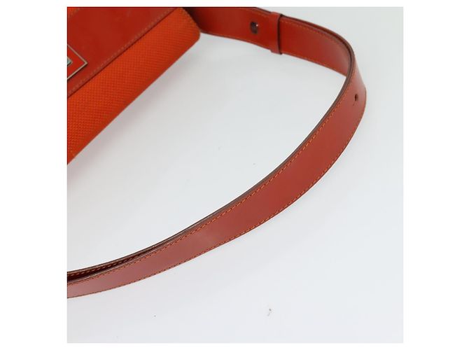 Céline CELINE Schultertasche aus Canvas Orange Silber Authentisch sw1304 - Ansicht 20