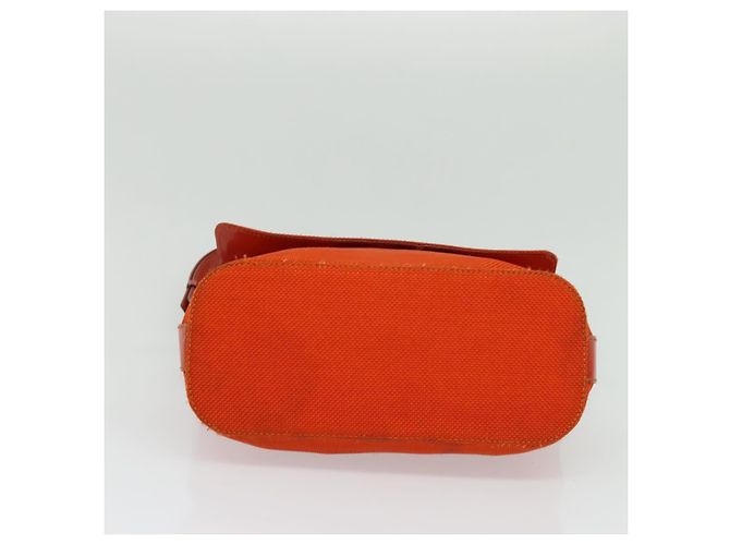 Céline CELINE Schultertasche aus Canvas Orange Silber Authentisch sw1304 - Ansicht 22