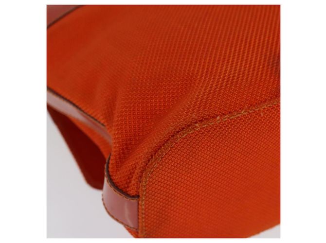 Céline CELINE Schultertasche aus Canvas Orange Silber Authentisch sw1304 - Ansicht 4