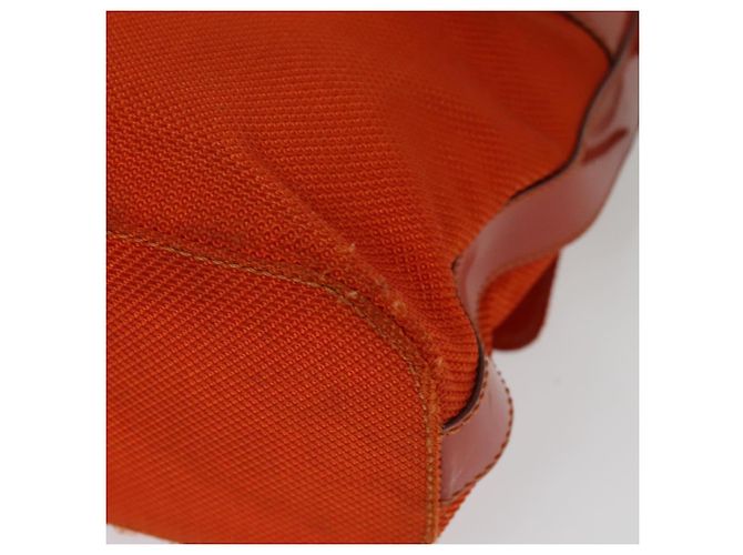 Céline CELINE Schultertasche aus Canvas Orange Silber Authentisch sw1304 - Ansicht 5