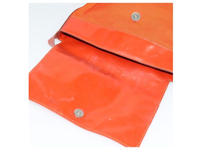 Céline CELINE Schultertasche aus Canvas Orange Silber Authentisch sw1304 - Ansicht 7