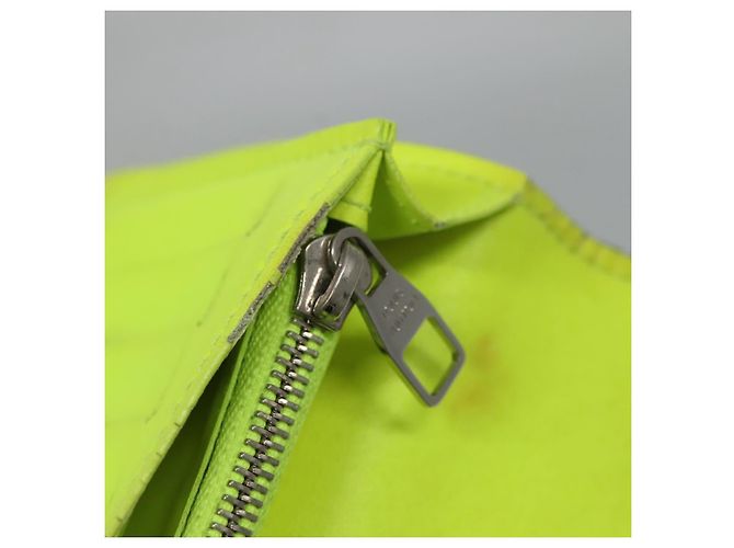 LOUIS VUITTON Cartera Brazza Damier Infini Verde N62230 Auth BA4000 - vista 8
