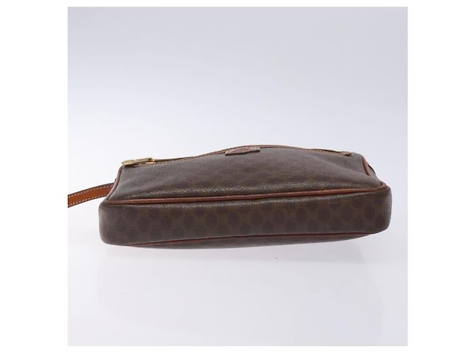 Céline Clutch in tela Macadam CELINE in pelle PVC marrone oro Auth bs27308 D'oro - vista 7