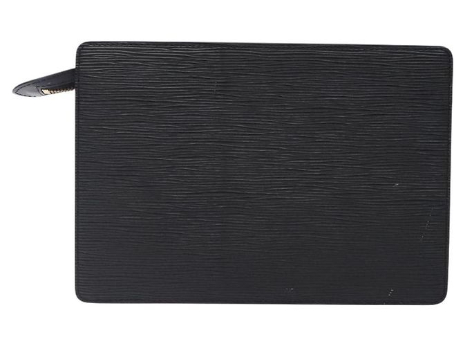 LOUIS VUITTON Epi Pochette Uomo Borsa Clutch Nera M52522 LV Auth ki5816 Nero - vista 2