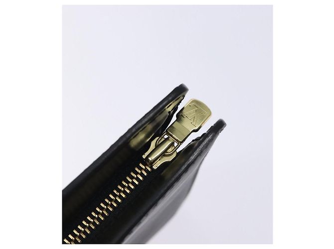 LOUIS VUITTON Epi Pochette Uomo Borsa Clutch Nera M52522 LV Auth ki5816 Nero - vista 8
