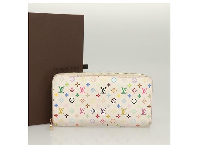 LOUIS VUITTON Monogram Multicolor Zippy Wallet White M60241 LV Auth ki5819 - view 12
