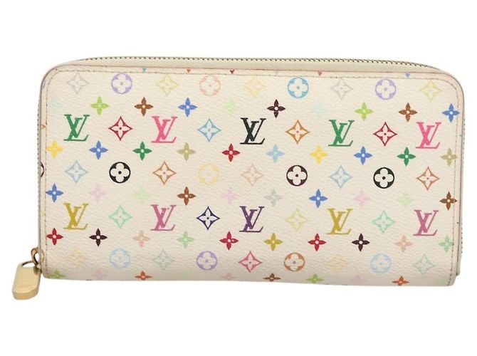LOUIS VUITTON Monogram Multicolor Zippy Wallet White M60241 LV Auth ki5819 - view 13