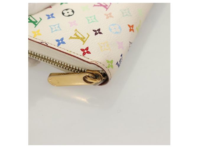 LOUIS VUITTON Monogram Multicolor Zippy Wallet White M60241 LV Auth ki5819 - view 14