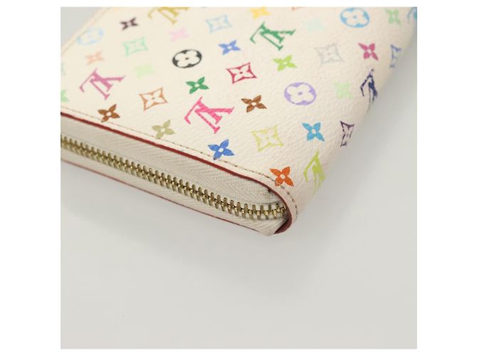 LOUIS VUITTON Monogram Multicolor Zippy Wallet White M60241 LV Auth ki5819 - view 16