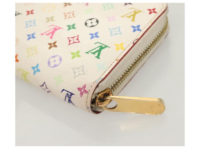 LOUIS VUITTON Monogram Multicolor Zippy Wallet White M60241 LV Auth ki5819 - view 17