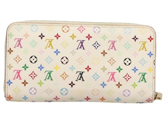 LOUIS VUITTON Monogram Multicolor Zippy Wallet White M60241 LV Auth ki5819 - view 2