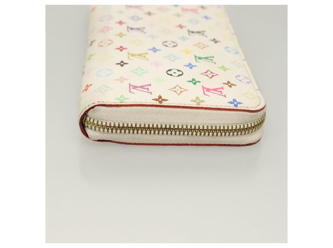 LOUIS VUITTON Monogram Multicolor Zippy Wallet White M60241 LV Auth ki5819 - view 3