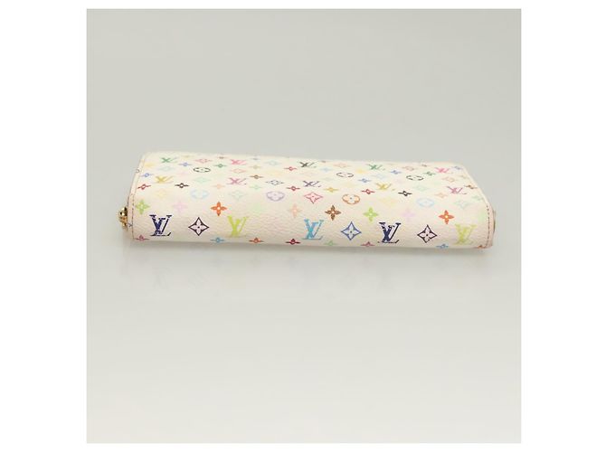 LOUIS VUITTON Monogram Multicolor Zippy Wallet White M60241 LV Auth ki5819 - view 6