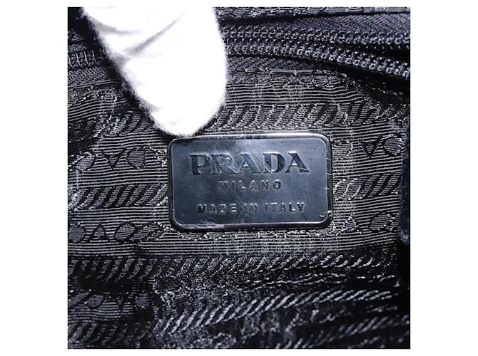 PRADA Borsa a Mano Velluto Bordeaux Argento Auth BA4254 Bordò - vista 15
