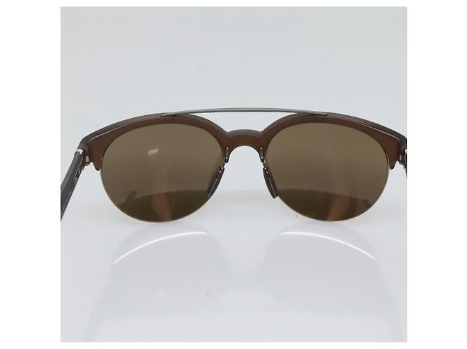 Gafas de sol GUCCI Plástico Marrón Oscuro Auth BA4175 - vista 8