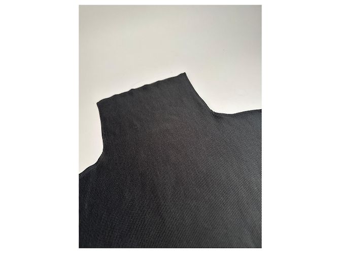 Vintage Pleats Please Plissee top Anthracite M Dark grey - view 10
