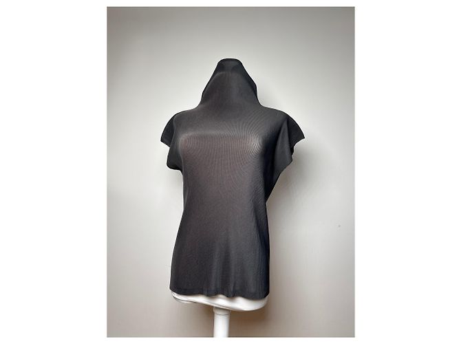 Vintage Pleats Please Plissee top Anthracite M Dark grey - view 14