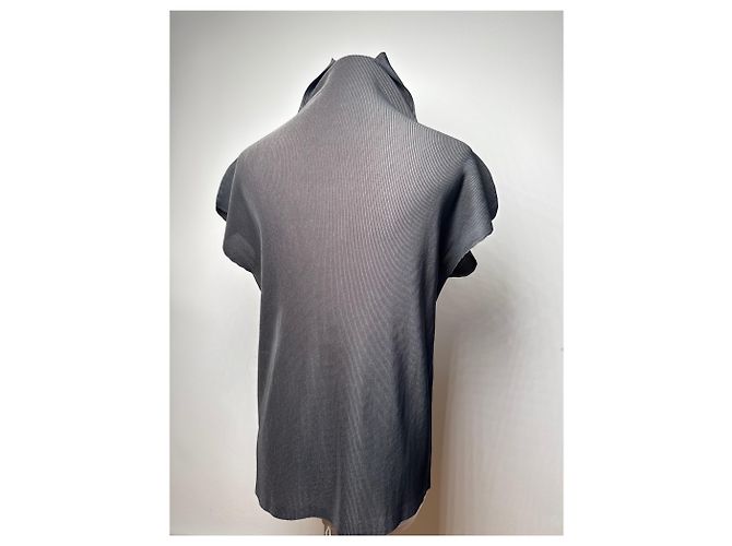 Vintage Pleats Please Plissee top Anthracite M Dark grey - view 3