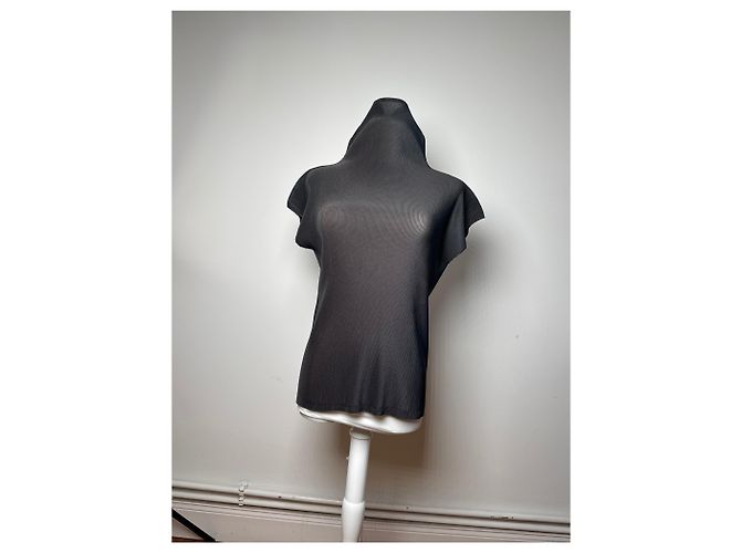 Vintage Pleats Please Plissee top Anthracite M Dark grey - view 8