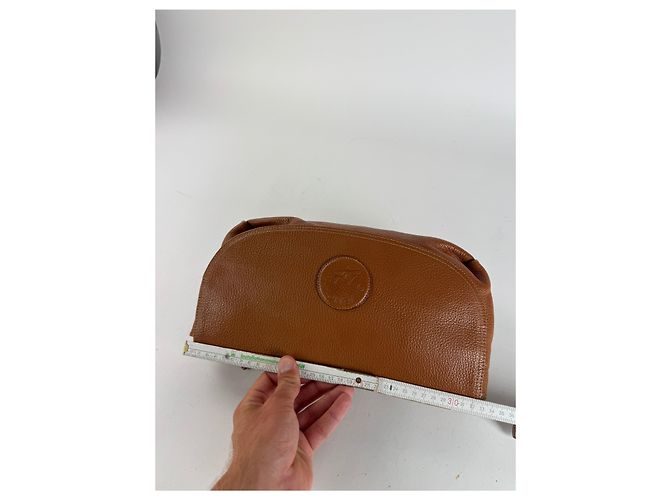 Clutch in pelle vintage Givenchy marrone Arancione - vista 13