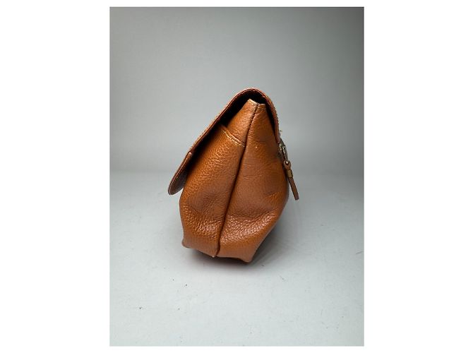 Clutch in pelle vintage Givenchy marrone Arancione - vista 8