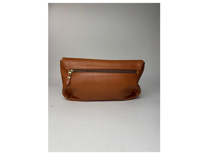 Clutch in pelle vintage Givenchy marrone Arancione - vista 9