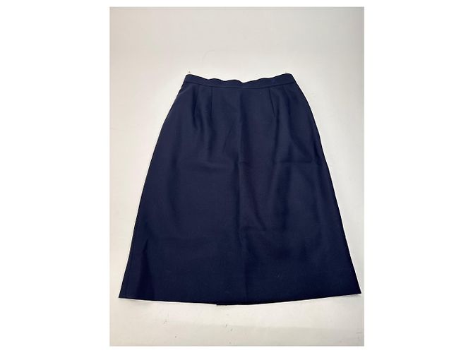 Vintage Courreges Paris Twin Set Marine M Marineblau - Ansicht 10